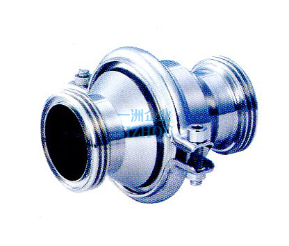 Sanitation grade threaded check valve