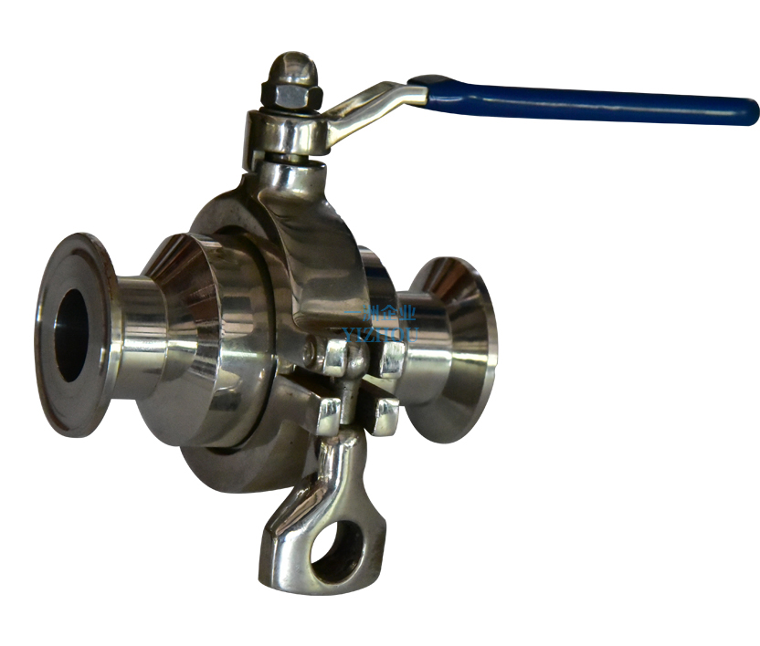 Sanitation grade non-detention ball valve