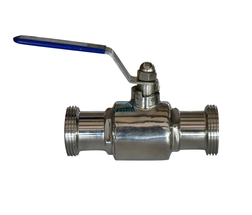 Sanitation grade quick-release ball valve